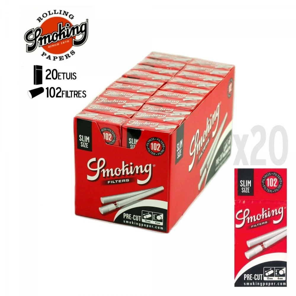 20 Etuis De Filtres Slim En Stick - Smoking 4 20 Etuis De Filtres Slim En Stick - Smoking – Image 2