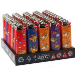 Bic Barquette De 50 Briquets J26 Chat Color