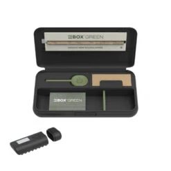 Fournitures Pour Fumeurs -Fournitures Pour Fumeurs boite a tabac slim noire multi usage tobox green 1