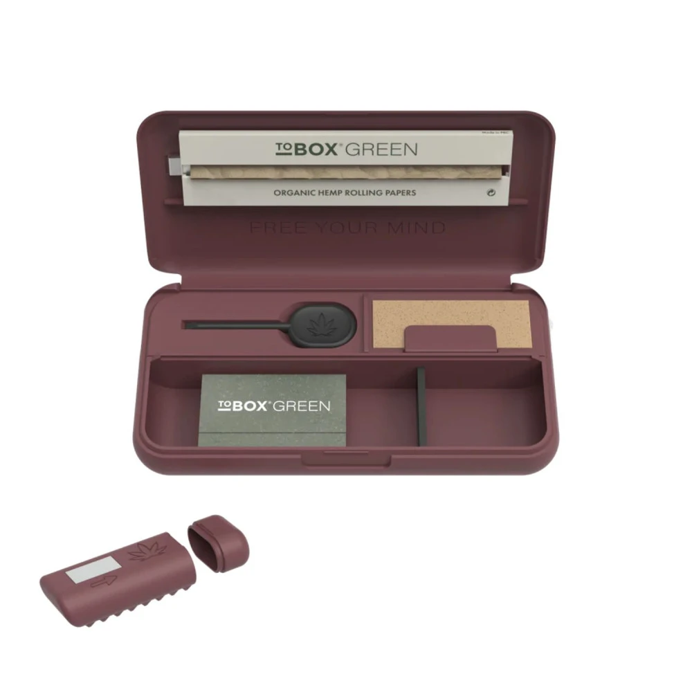 Boite à Tabac Slim Rouge Multi Usage - Tobox Green 4 Boite à Tabac Slim Rouge Multi Usage - Tobox Green – Image 2