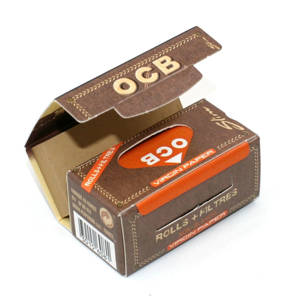 Boite De 16 Rouleaux De Feuilles Virgin Paper + Filtres (Rolls) Slim - OCB Non Blanchi 5 Boite De 16 Rouleaux De Feuilles Virgin Paper + Filtres (Rolls) Slim - OCB Non Blanchi – Image 3