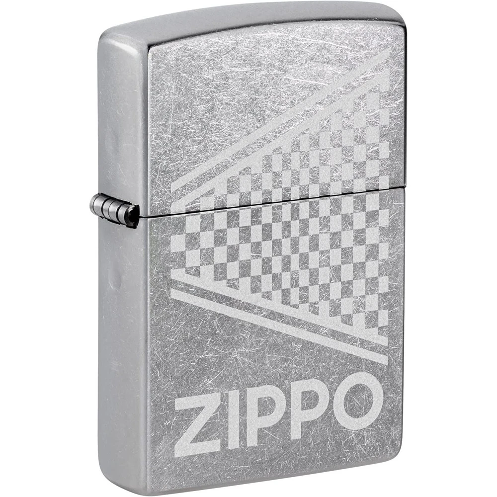 Briquet Zippo Street Chrome Checkered 4 Briquet Zippo Street Chrome Checkered – Image 2