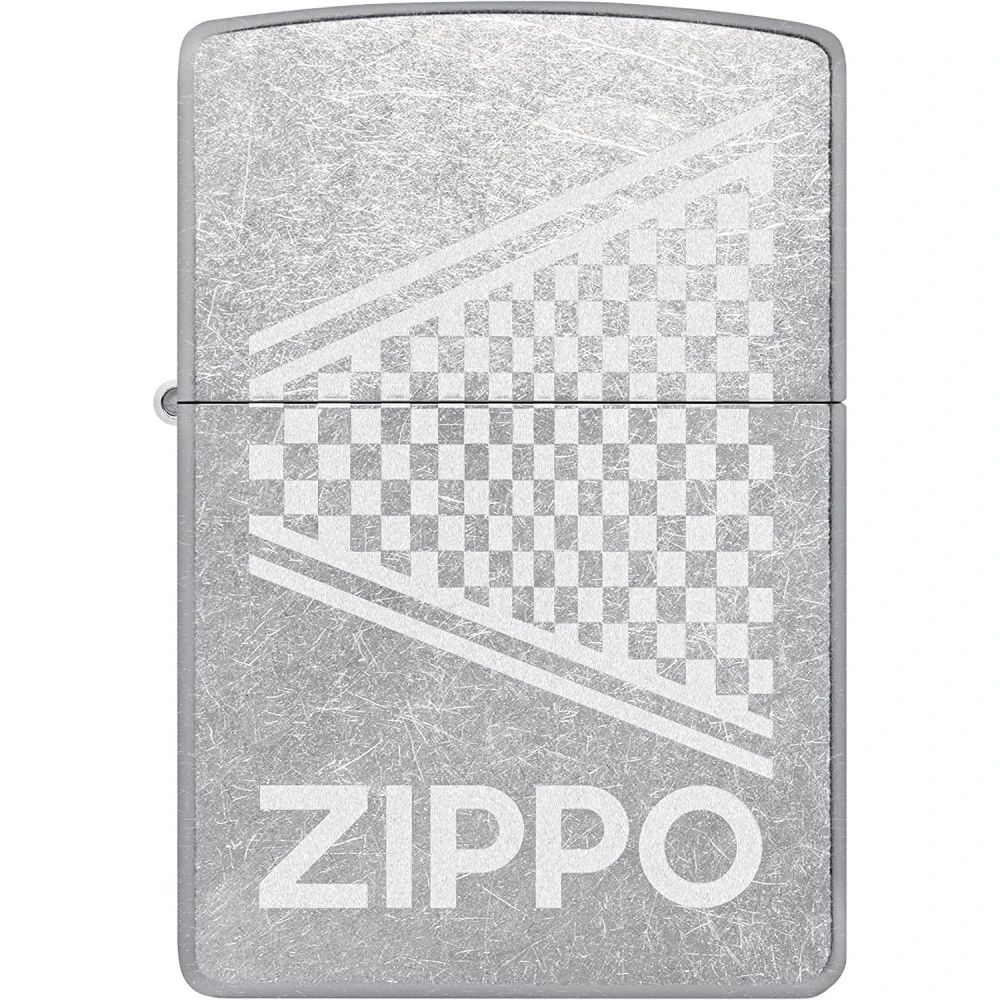 Briquet Zippo Street Chrome Checkered 3 Briquet Zippo Street Chrome Checkered