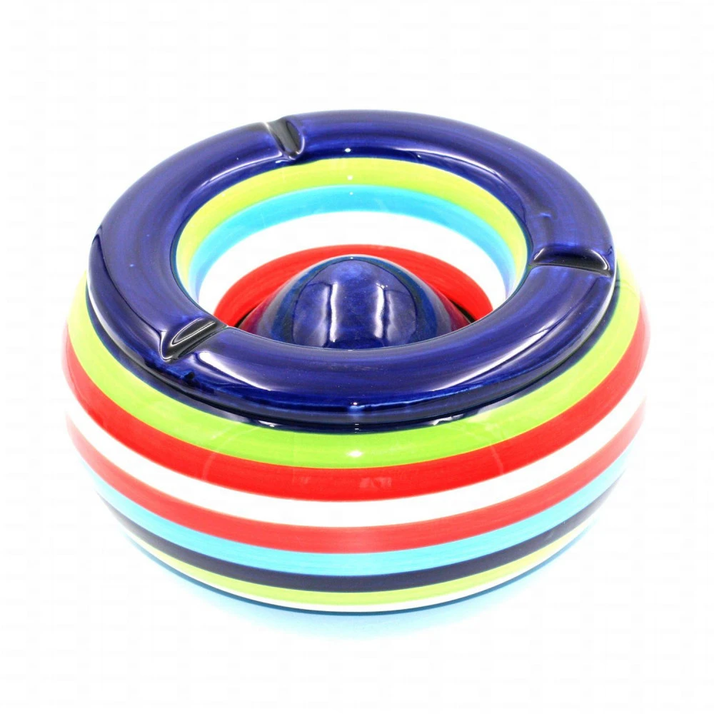 Cendrier Marocain Géant 22 Cm - Bleu 4 Cendrier Marocain Géant 22 Cm - Bleu – Image 2