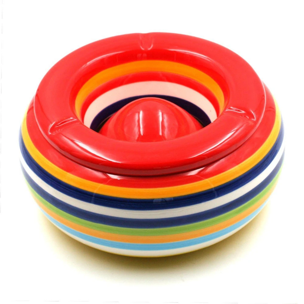 Cendrier Marocain Géant 22 Cm - Rouge 4 Cendrier Marocain Géant 22 Cm - Rouge – Image 2