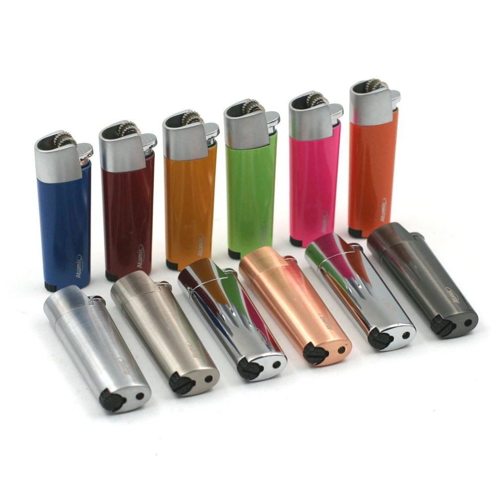 Lot De 12 Briquets Métal Luxe Atomic 3 Lot De 12 Briquets Métal Luxe Atomic