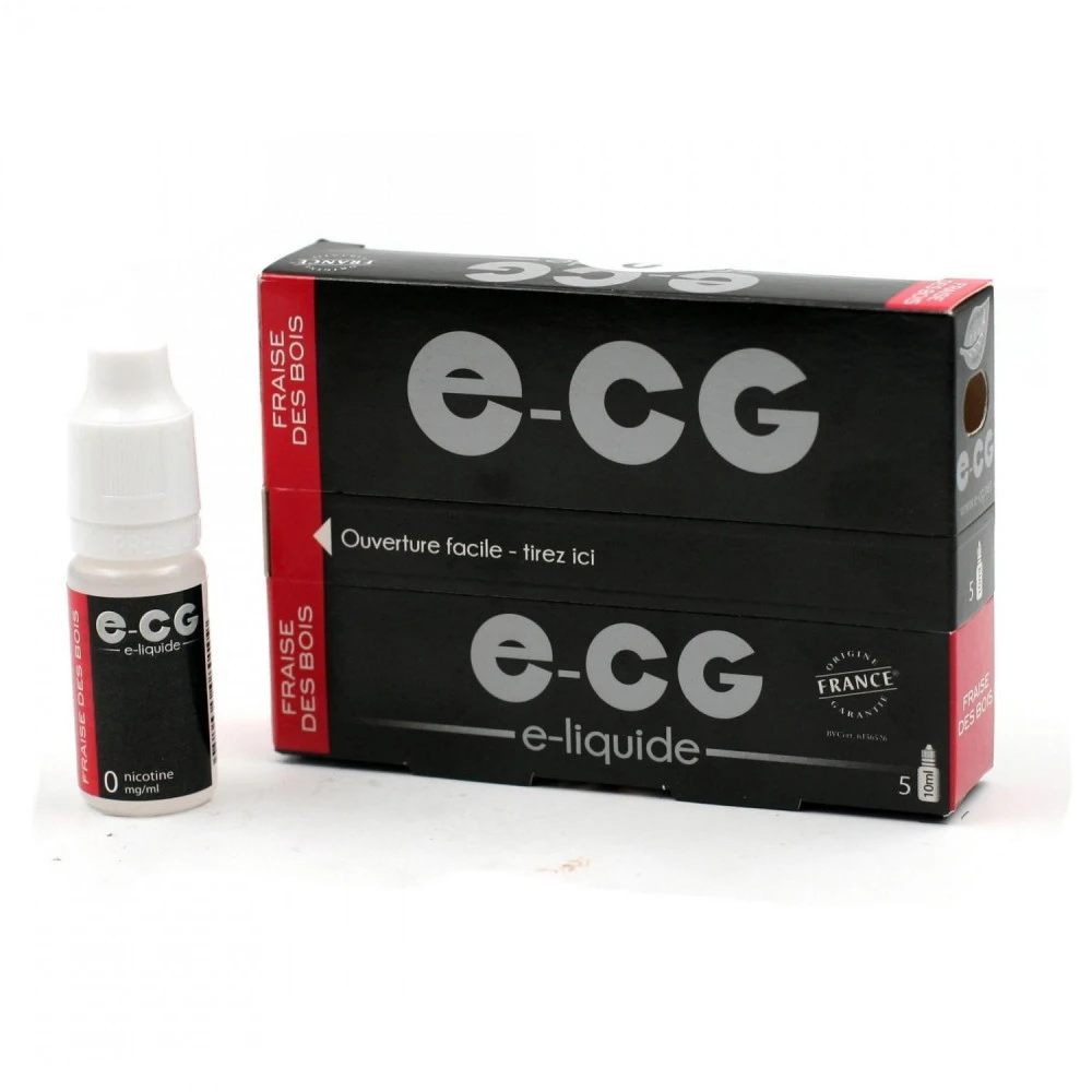 Lot De 5 Flacons E-CG - Fraise Des Bois 0 Mg/ml 3 Lot De 5 Flacons E-CG - Fraise Des Bois 0 Mg/ml