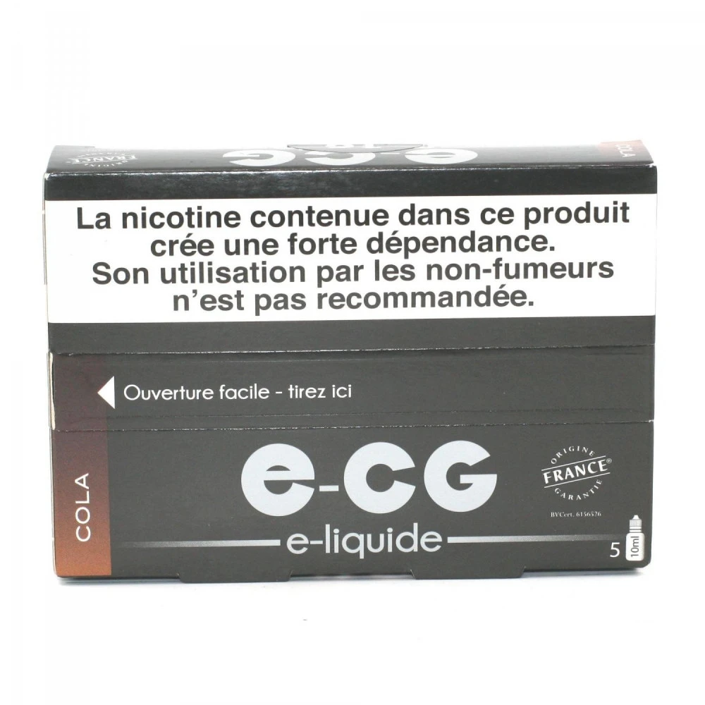 Lot De 5 Flacons E-CG - Goût Cola 16 Mg/ml 4 Lot De 5 Flacons E-CG - Goût Cola 16 Mg/ml – Image 2