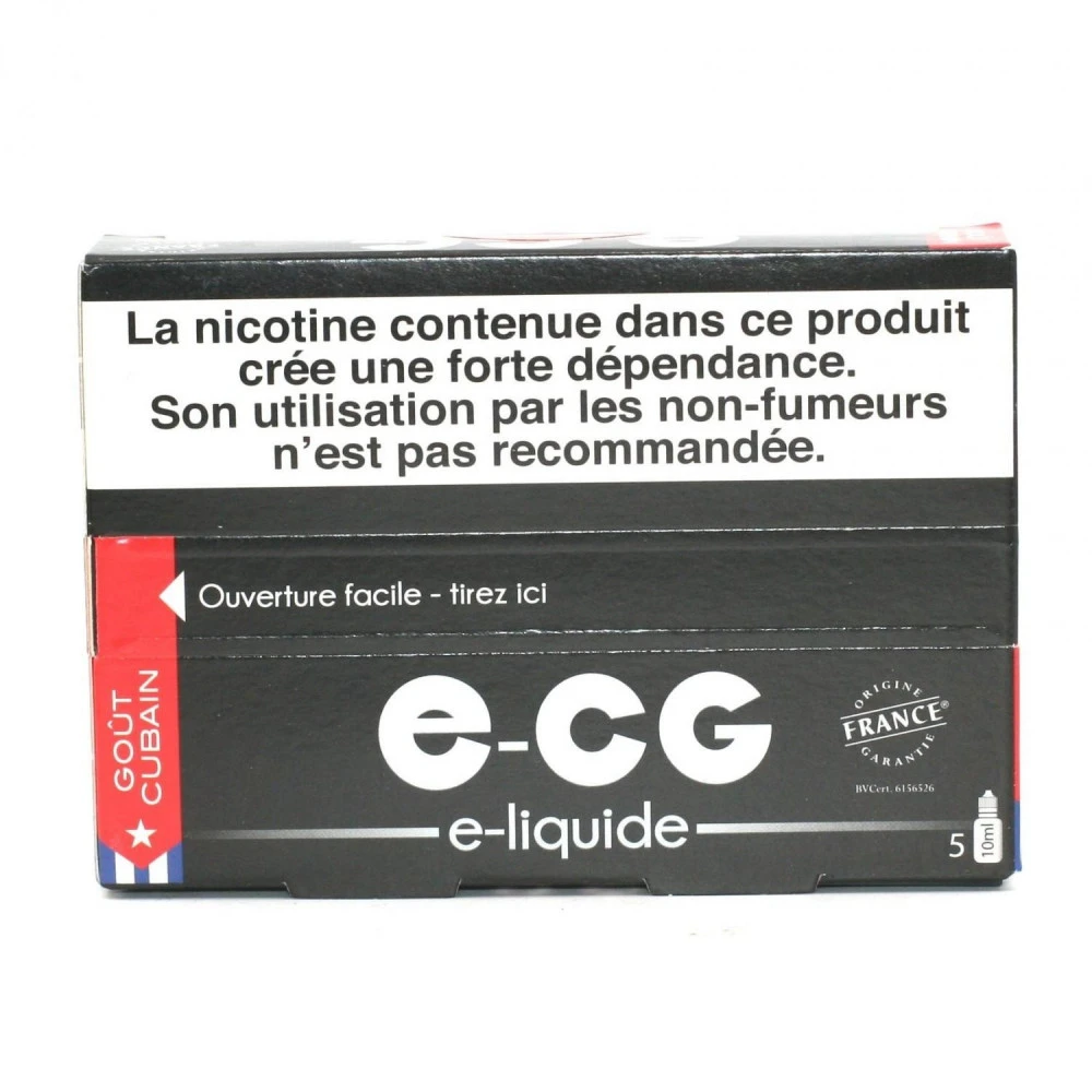 Lot De 5 Flacons E-CG - Goût Cubain 11 Mg/ml 4 Lot De 5 Flacons E-CG - Goût Cubain 11 Mg/ml – Image 2
