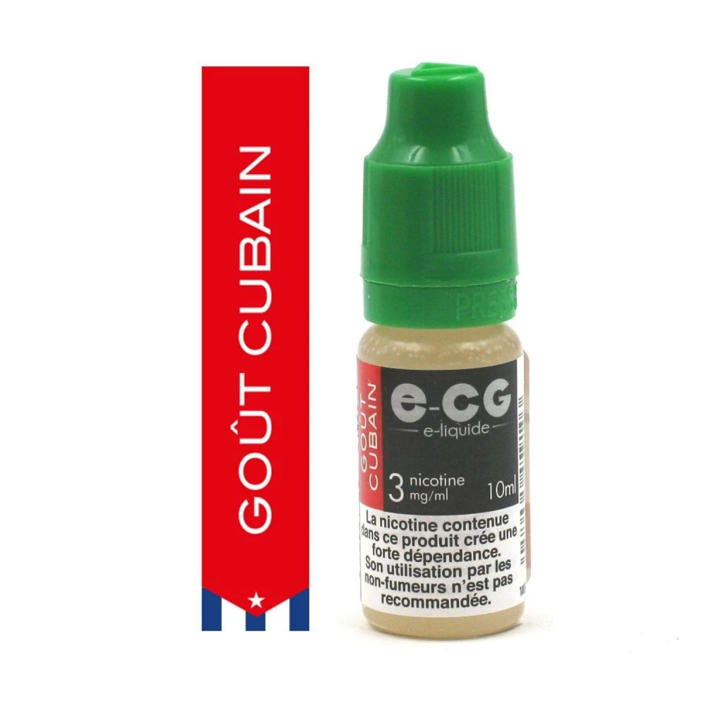 Lot De 5 Flacons E-CG - Goût Cubain 3 Mg/ml 5 Lot De 5 Flacons E-CG - Goût Cubain 3 Mg/ml – Image 3