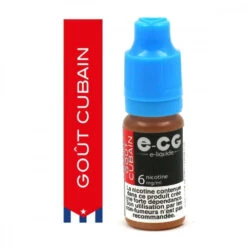 Lot De 5 Flacons E-CG - Goût Cubain 6 Mg/ml -Fournitures Pour Fumeurs lot de 5 flacons e cg gout cubain 6 mg ml 2