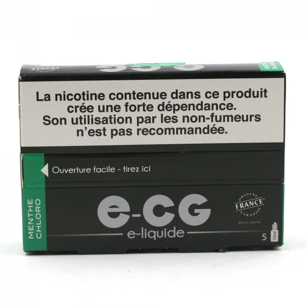 Lot De 5 Flacons E-CG - Goût Menthe Chloro 3 Mg/ml 4 Lot De 5 Flacons E-CG - Goût Menthe Chloro 3 Mg/ml – Image 2