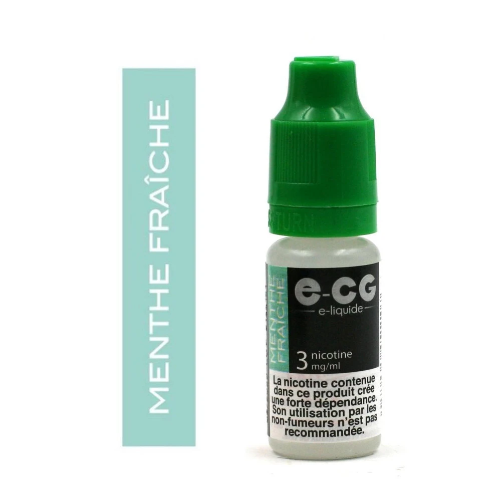 Lot De 5 Flacons E-CG - Goût Menthe Fraîche 3 Mg/ml 5 Lot De 5 Flacons E-CG - Goût Menthe Fraîche 3 Mg/ml – Image 3