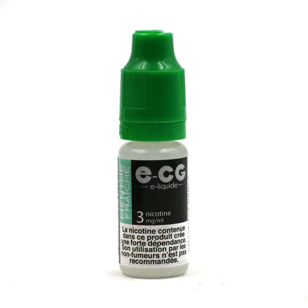 Lot De 5 Flacons E-CG - Goût Menthe Fraîche 3 Mg/ml 6 Lot De 5 Flacons E-CG - Goût Menthe Fraîche 3 Mg/ml – Image 4