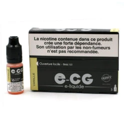 Lot De 5 Flacons E-CG - Goût Vanille 16 Mg/ml
