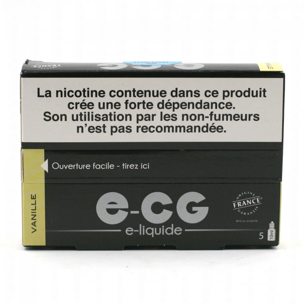 Lot De 5 Flacons E-CG - Goût Vanille 6 Mg/ml 4 Lot De 5 Flacons E-CG - Goût Vanille 6 Mg/ml – Image 2
