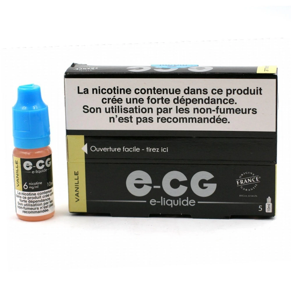 Lot De 5 Flacons E-CG - Goût Vanille 6 Mg/ml 3 Lot De 5 Flacons E-CG - Goût Vanille 6 Mg/ml