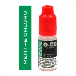 Lot De 5 Flacons E-CG - Menthe Chloro 11 Mg/ml -Fournitures Pour Fumeurs lot de 5 flacons e cg menthe chloro 11 mg ml 2