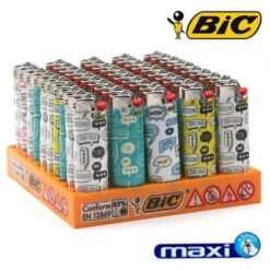 Fournitures Pour Fumeurs 33 Lot De 50 Briquets BIC MAXI J26 - MOMO