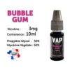 Vap Nation Lot De 5 Liquides - Bubble Gum 3 Mg -Fournitures Pour Fumeurs vap nation lot de 5 liquides bubble gum 3 mg