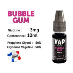 Vap Nation Lot De 5 Liquides - Bubble Gum 3 Mg