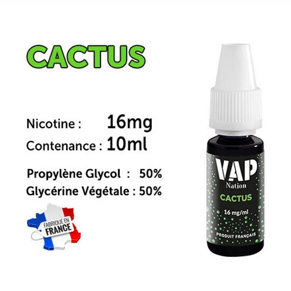 Vap Nation Lot De 5 Liquides - Cactus 16 Mg 3 Vap Nation Lot De 5 Liquides - Cactus 16 Mg