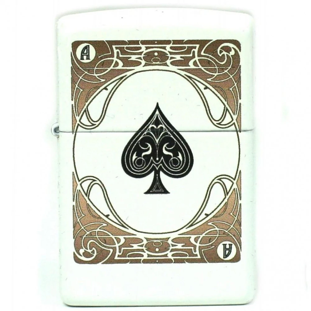 Zippo Blanc - As De Pique 3 Zippo Blanc - As De Pique