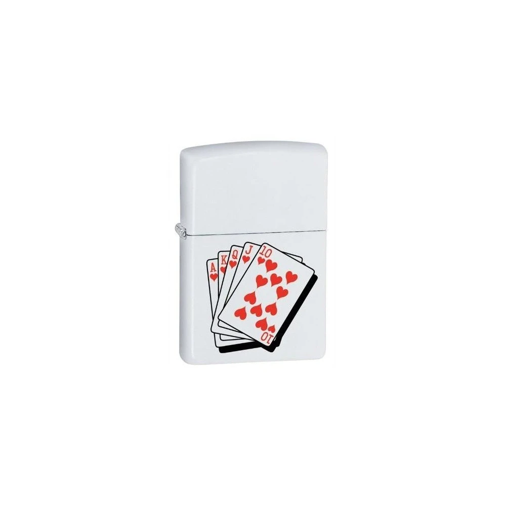 Zippo Blanc - Quinte Flush 3 Zippo Blanc - Quinte Flush