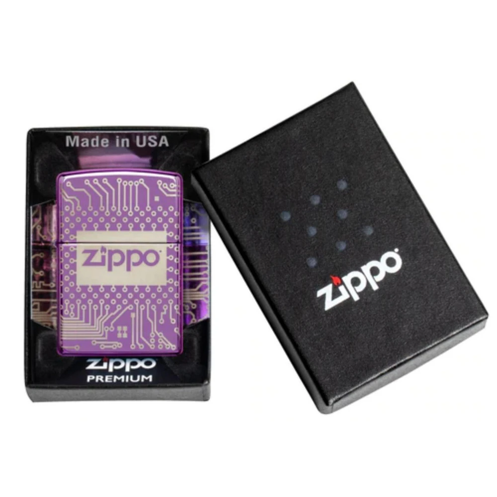 Zippo Design Circuit Board Violet 60005277 5 Zippo Design Circuit Board Violet 60005277 – Image 3